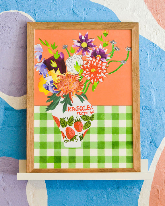 Emily Green - Fragola Collage Giclee Print