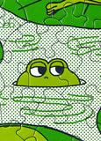 Le Puzz - Peace Frogs by Alice Oehr 81 Piece Mini Puzzle