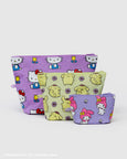 Baggu - Go Pouch Set - Hello Kitty and Friends Florals