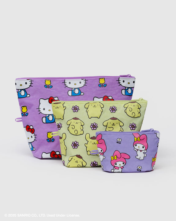 Baggu - Go Pouch Set - Hello Kitty and Friends Florals