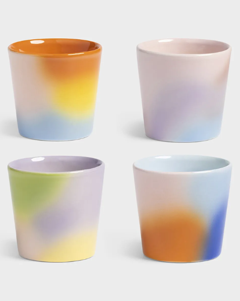 &Klevering - Hue Mug Set of 4 - Small