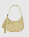 Baggu - Medium Recycled Leather Crescent Bag - Straw