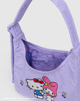 Baggu - Mini Nylon Shoulder Bag - Embroidered Hello Kitty & My Melody