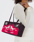 Baggu - Nylon Bowler Bag - Western Appliqué