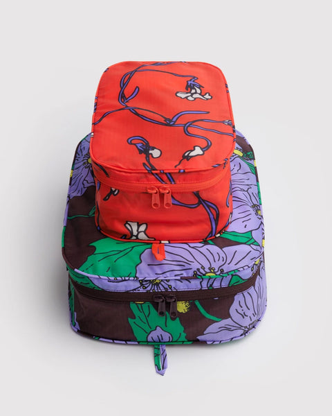 Baggu - Large Packing Cube Set - Poppy Mix