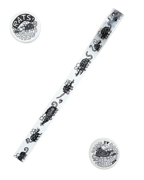 Gentle Thrills - Rats Washi Tape