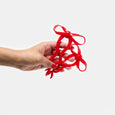 Chunks - Bow Hairpin in Red - Small