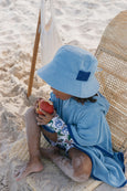 Acorn Kids - Terry Towling Bucket Hat - Mid Blue