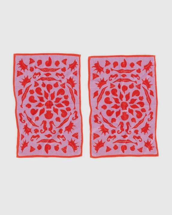 Baggu - Hand Towel Set of 2 - Sea Shells