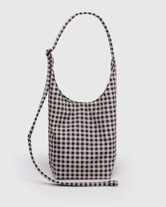 Baggu - Small Nylon Sling - Black & White Gingham