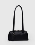 Baggu - Small Recycled Leather Bowler Bag - Black