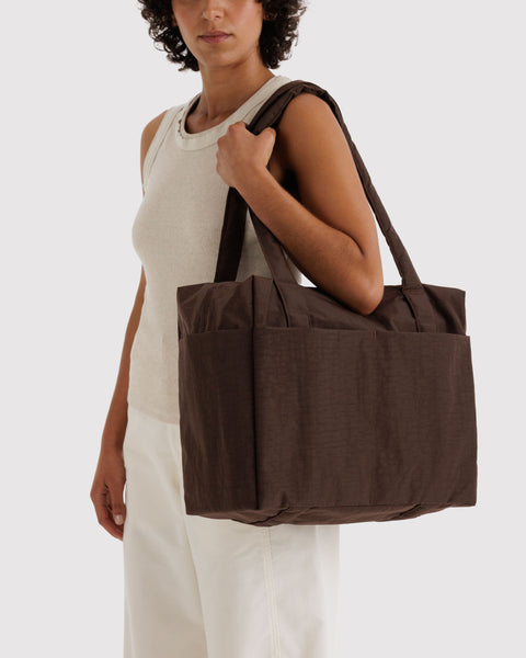 BAGGU SMALL CLOUD CARRY ON コーヒーブラウン Baggu - Small Cloud Carry On - Coffee – Pinky's Melbourne