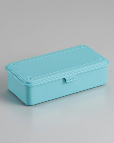 Toyo - Trunk Shape Steel Stackable Toolbox T-190 - Light Blue