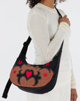 Baggu - Medium Nylon Crescent Bag - Western Appliqué