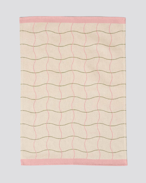 Wrap - Tea Towel - Wave Grid