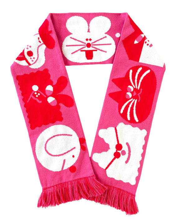 YUK FUN - Pink Scarf