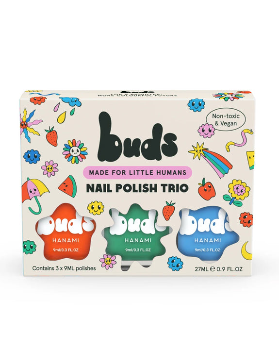 Hanami - Buds Kids Nail Polish Trio Pack - Zap