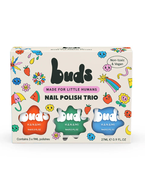 Hanami - Buds Kids Nail Polish Trio Pack - Zap