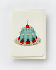 Canonbury Press - Violet Petal Cream Blancmange Greeting Card