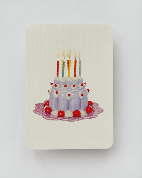Canonbury Press - Lavender Cream Blancmange Greeting Card