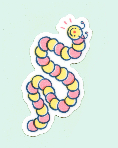 Ashley Ronning - Wiggly Caterpillar Vinyl Sticker