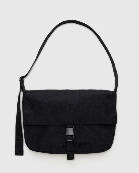 Baggu - Nylon Messenger Bag - Black *PRE-ORDER FOR SHIPPING AFTER MAY 8TH*