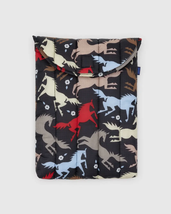 Baggu - Puffy Laptop Sleeve - 13/14 inch - Horse Cut-Outs