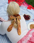 Chunks - Silk Tie Scrunchie in Baguette