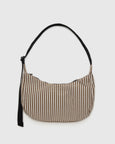 Baggu - Medium Nylon Crescent Bag - Brown Stripe