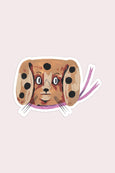Stay Home Club - Spotty Dog - Waterproof Vinyl Sticker
