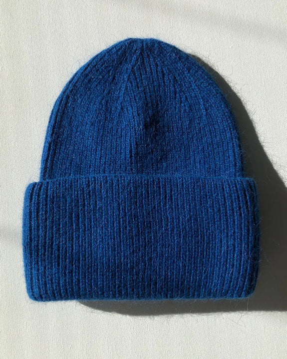 Billy Bamboo - Angora Blend Beanie - Sapphire Blue