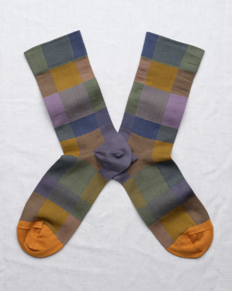 Bonne Maison - Nocturne Plaid Sock