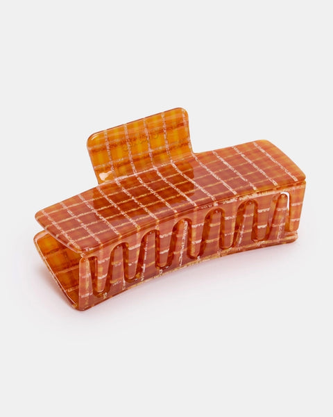 Chunks - Jumbo Box Claw - Caramel Plaid
