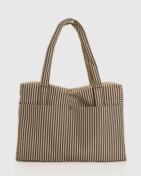 Baggu - Carry On Cloud Bag - Brown Stripe *PRE-ORDER FOR SHIPPING AFTER MAY 8TH*