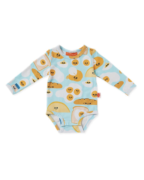 Halcyon Nights - Long Sleeve Bodysuit - Brunch Buddies