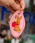 Patch Ya Later - Wild at Heart - Bunny Embroidered Keychain