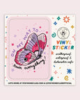 Stay home Club - Ruin Butterfly Vinyl Sticker