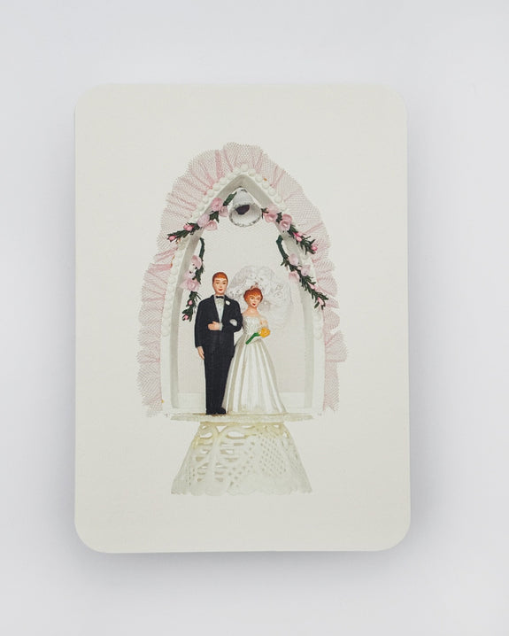 Canonbury Press - Wedding Cake Topper No.3 Greeting Card