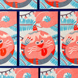 YUK FUN Christmas Card - Cat Bauble