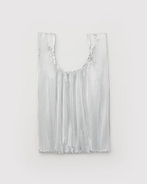 Baggu - Pleated Baggu - Chrome Metallic