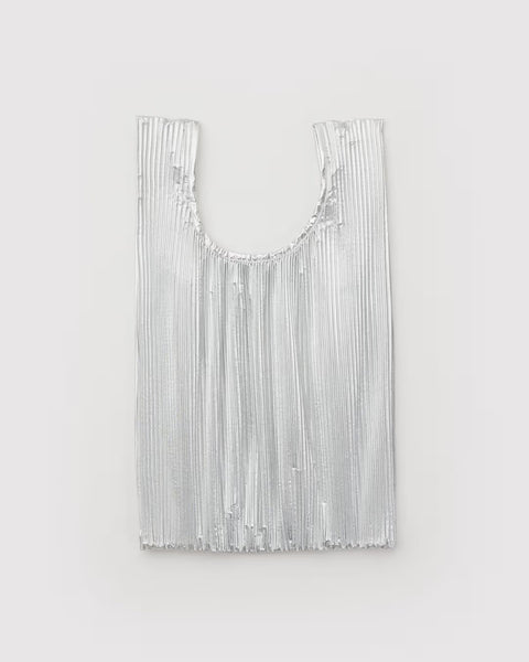Baggu - Pleated Baggu - Chrome Metallic