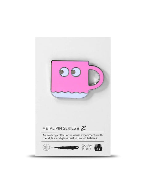 Studio Arhoj - Metal Pin: Series #2 - Pink Chug Mug