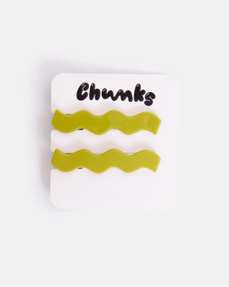 Chunks - Allie Clips in Chartreuse