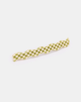 Chunks - Skinny Wave Barrette - Olive Check