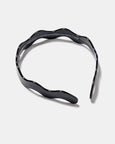 Chunks - Wavy Headband in Black