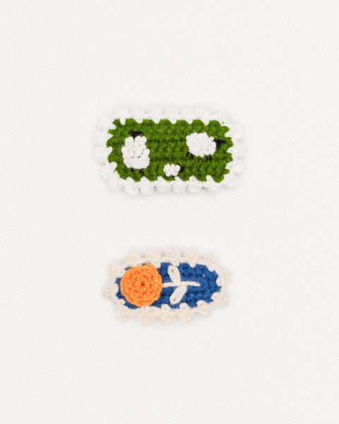 Hansel From Basel - Sheepish Pastures Crochet Hair Clips