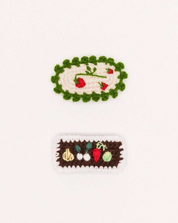 Hansel From Basel - Strawberry Fields Crochet Hair Clips