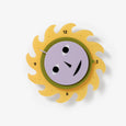 Areaware x Dusen Dusen - Everybody Clock - Yellow/Green/Purple