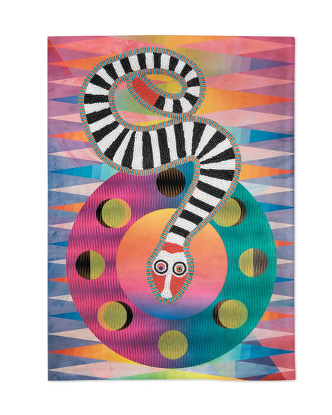 Third Drawer Down - Clown Snake Tea Towel X Jeffrey Gibson