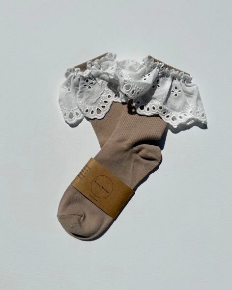Billy Bamboo - Lace Colour Socks - Cookie